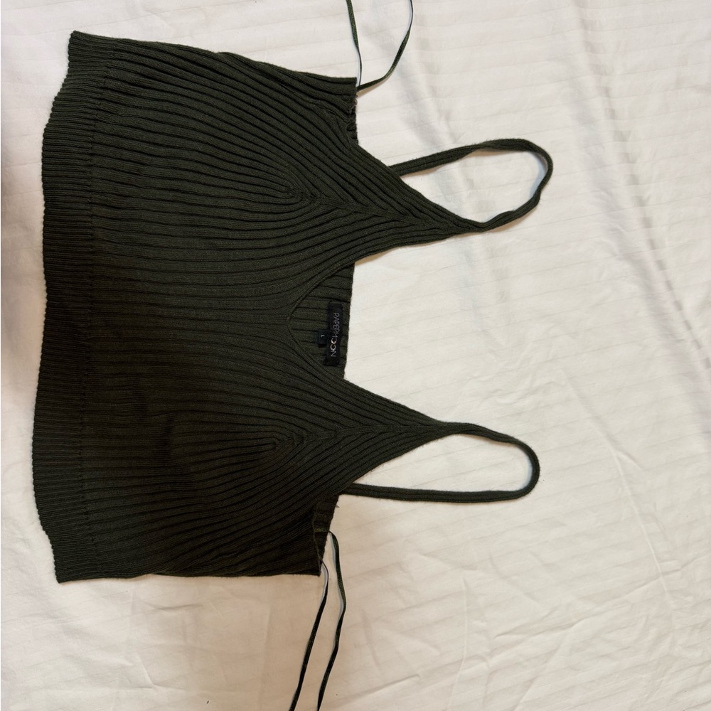 Papermoon Olive Ribbed Camisole - Picture 2 of 8
